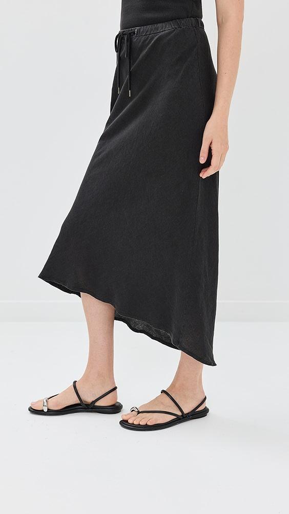 James Perse Bias Cut Linen Drawstring Skirt | Shopbop Product Image