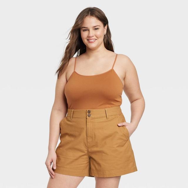 Womens Easy Seamless Cami - A New Day Brown 4X Product Image