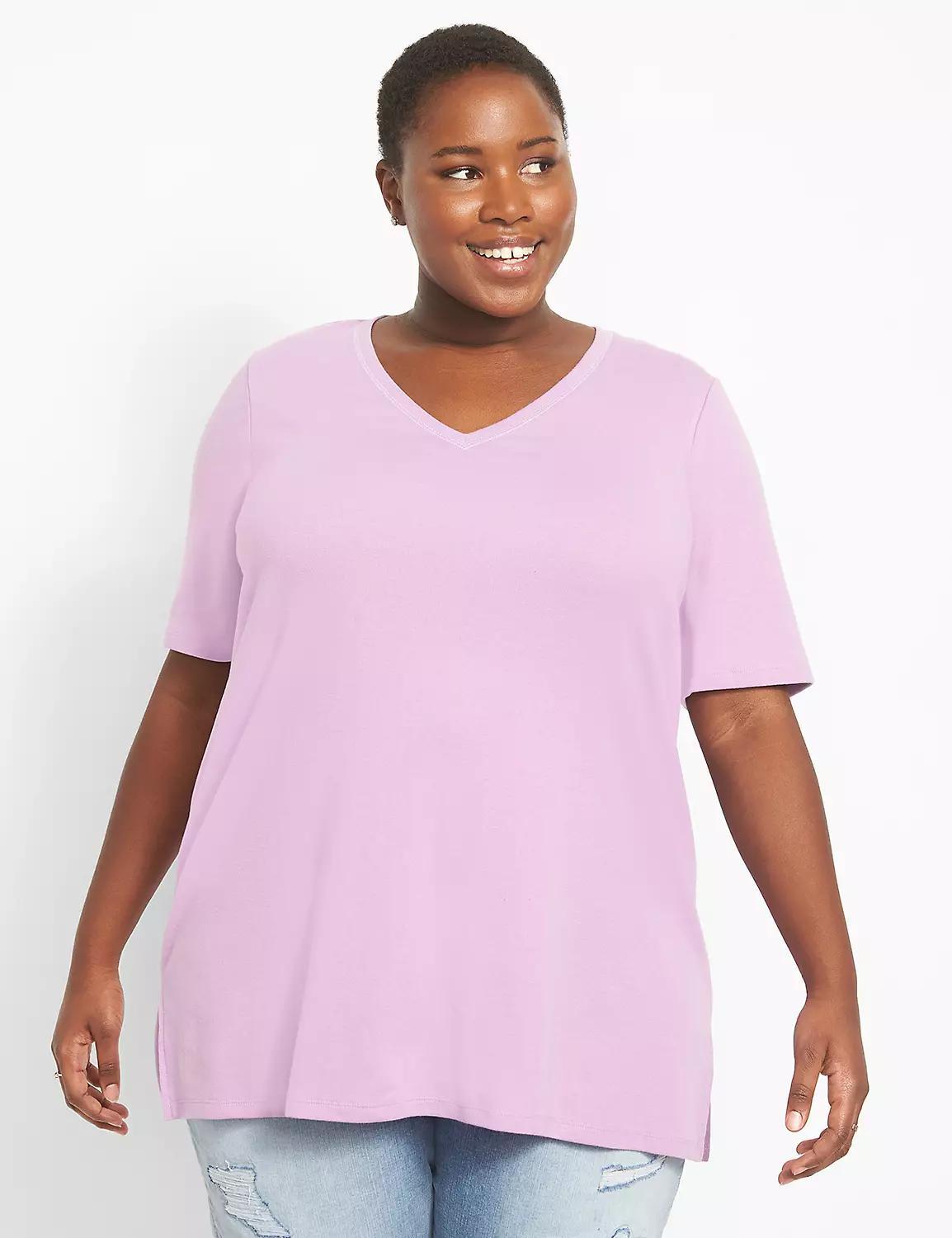 Classic Perfect Sleeve V-Neck Tunic Product Image