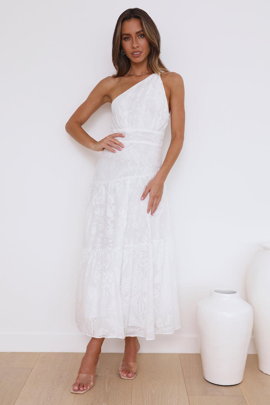 Dream Midi Dress White  Product Image