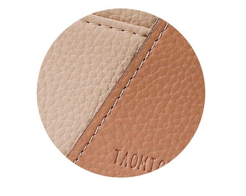 Two Tone Faux Leather Card Holder Product Image