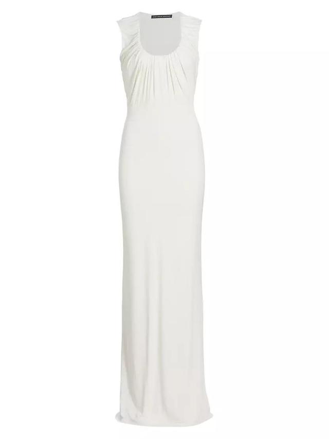 Shirred Jersey Maxi Dress Product Image