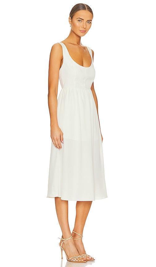 WeWoreWhat Corset Midi Dress in White. Product Image