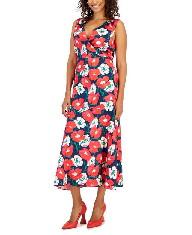 Sam Edelman Womens Floral Chiffon A-Line Dress Product Image