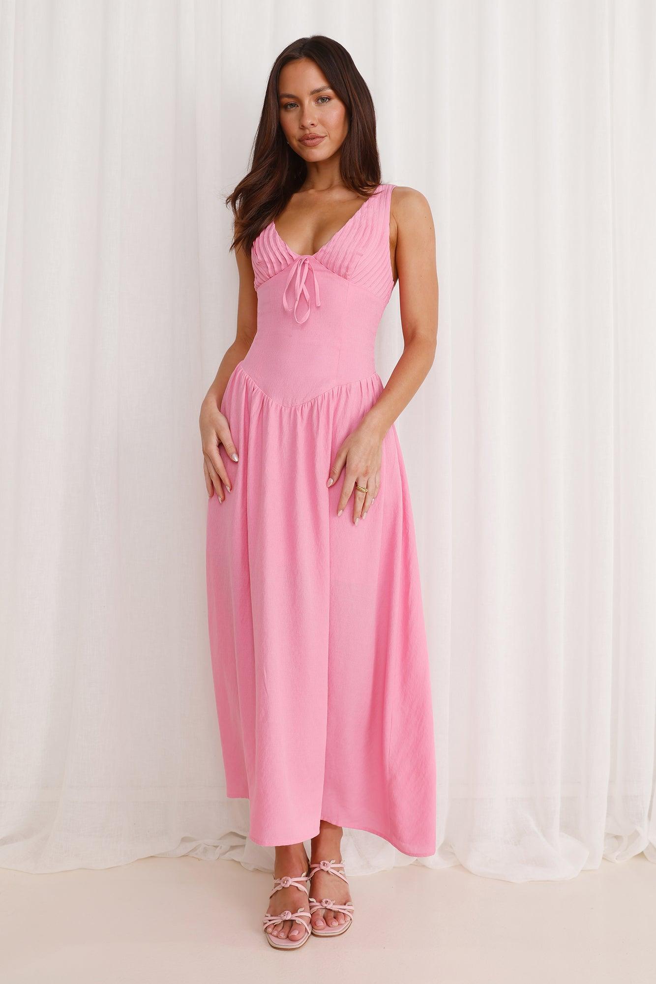 Breeze Belle Maxi Dress Pink Product Image