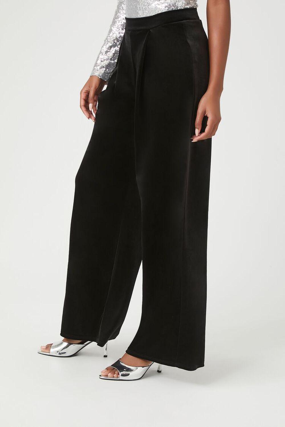 Velvet Wide-Leg Pants | Forever 21 Product Image