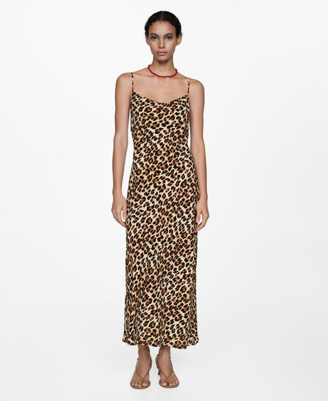 Mango Womens Leopard Gown Product Image