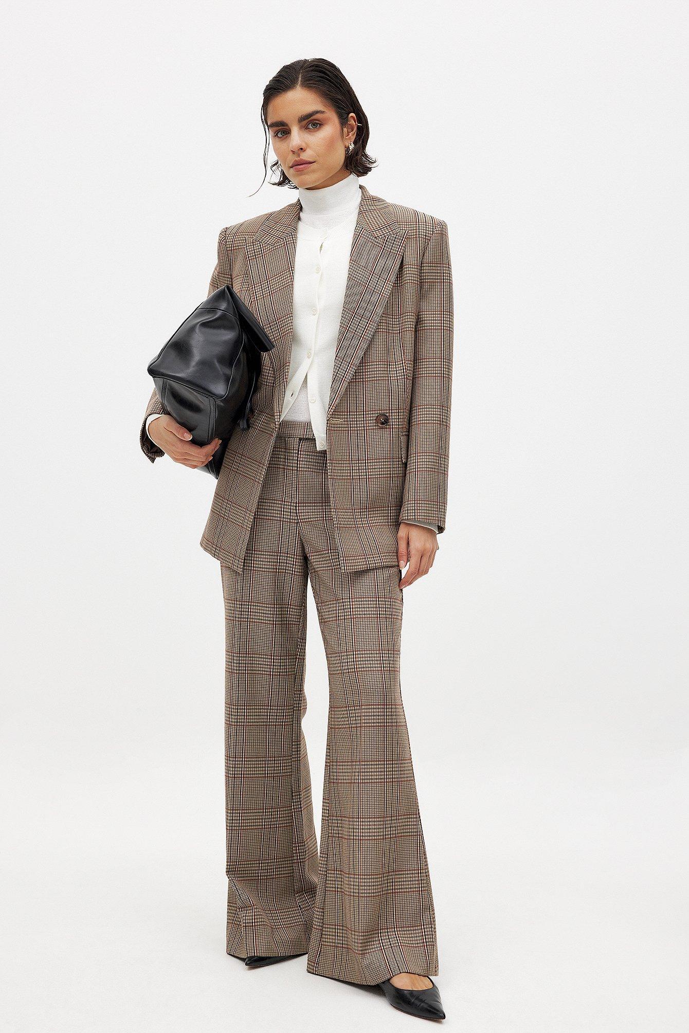 Wide Check Suit Pants product image