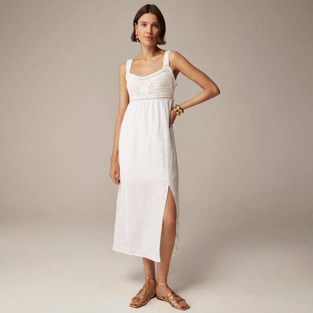 Crochet-top midi dress Product Image