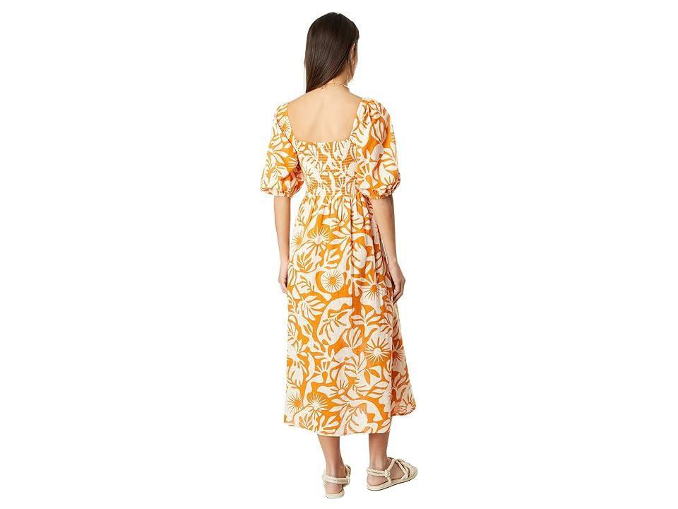 Billabong Paradise Cove 2 Midi Dress (Dried Mango) Women's Clothing Product Image