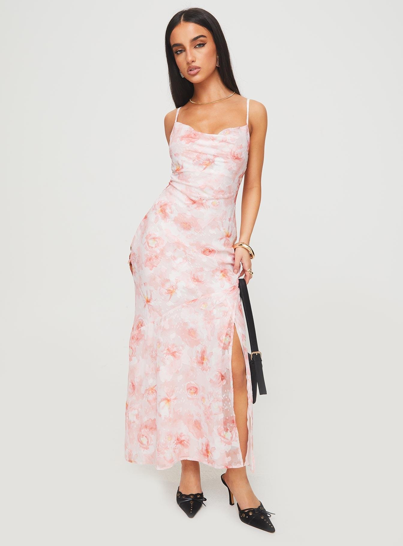 Mafalde Maxi Dress Pink Product Image