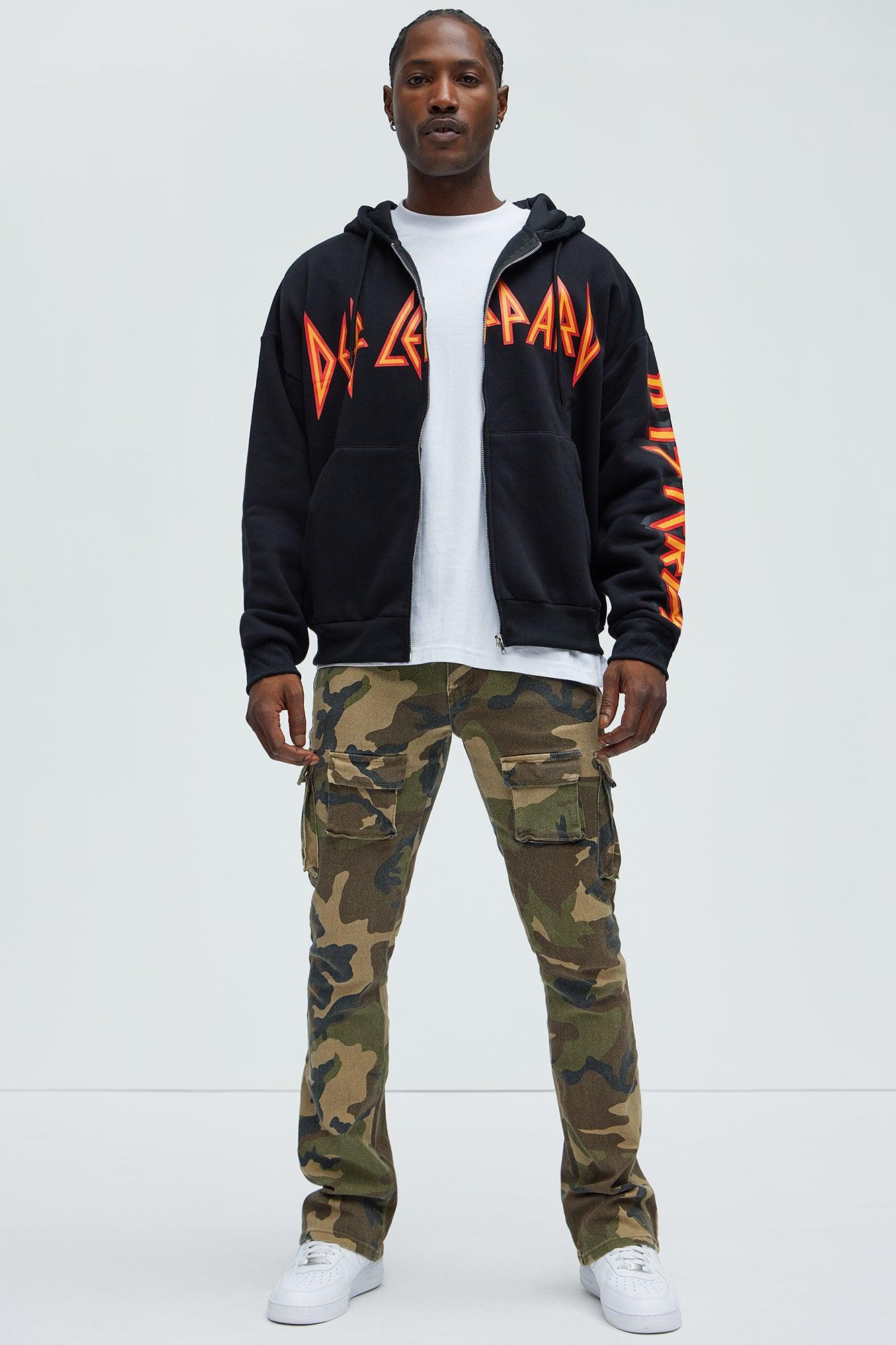 Def Leppard Zip Up Hoodie - Black Product Image