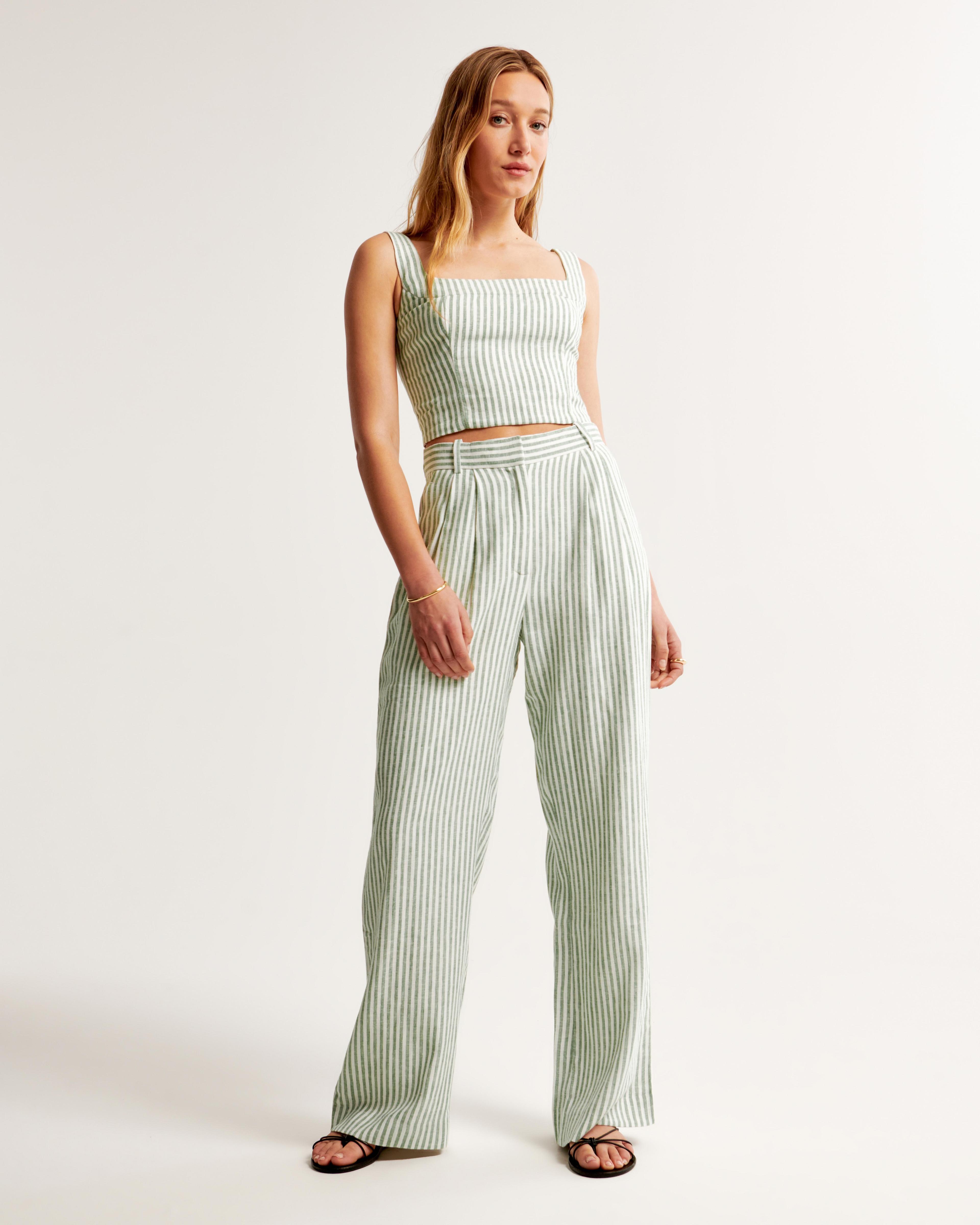 A&F Sloane Tailored Linen-Blend Pant Product Image