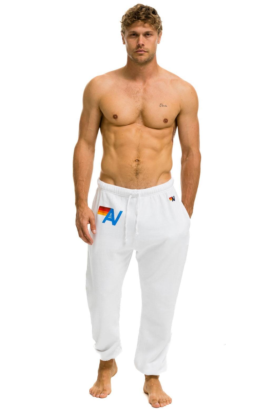 LOGO SWEATPANTS - WHITE Male Product Image