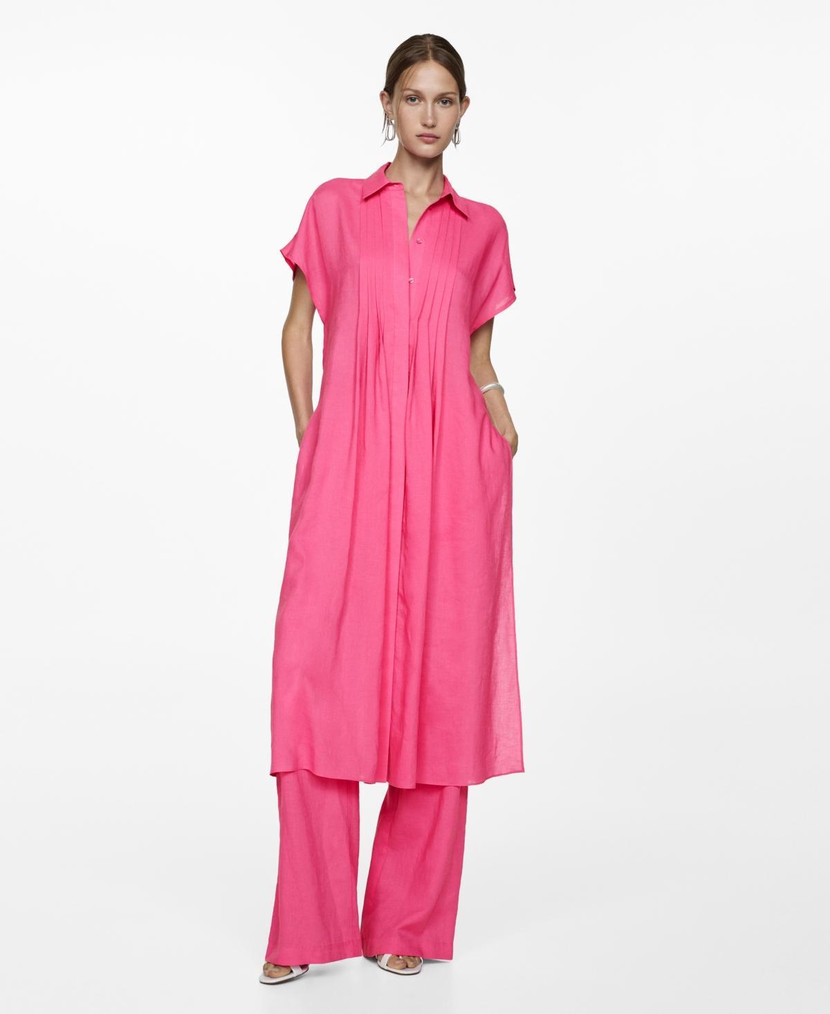 Mango Womens Slits Detail Shirt Dress Product Image