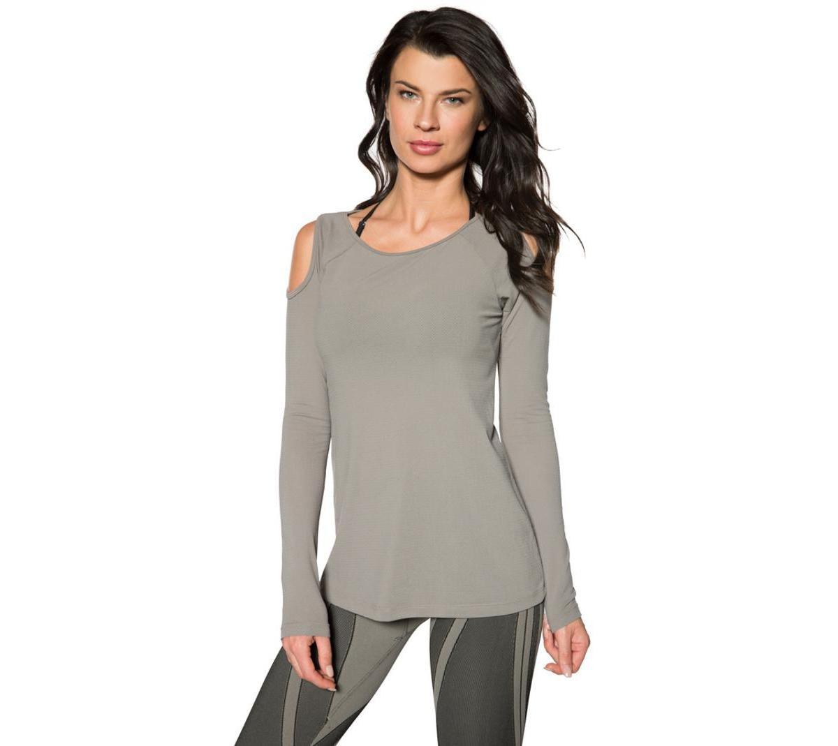 Womens Cut Out Long Sleeve Top Product Image