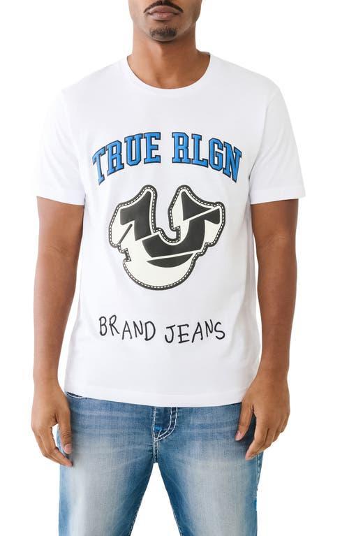 True Religion Brand Jeans Spliced Horseshoe Graphic T-Shirt Product Image