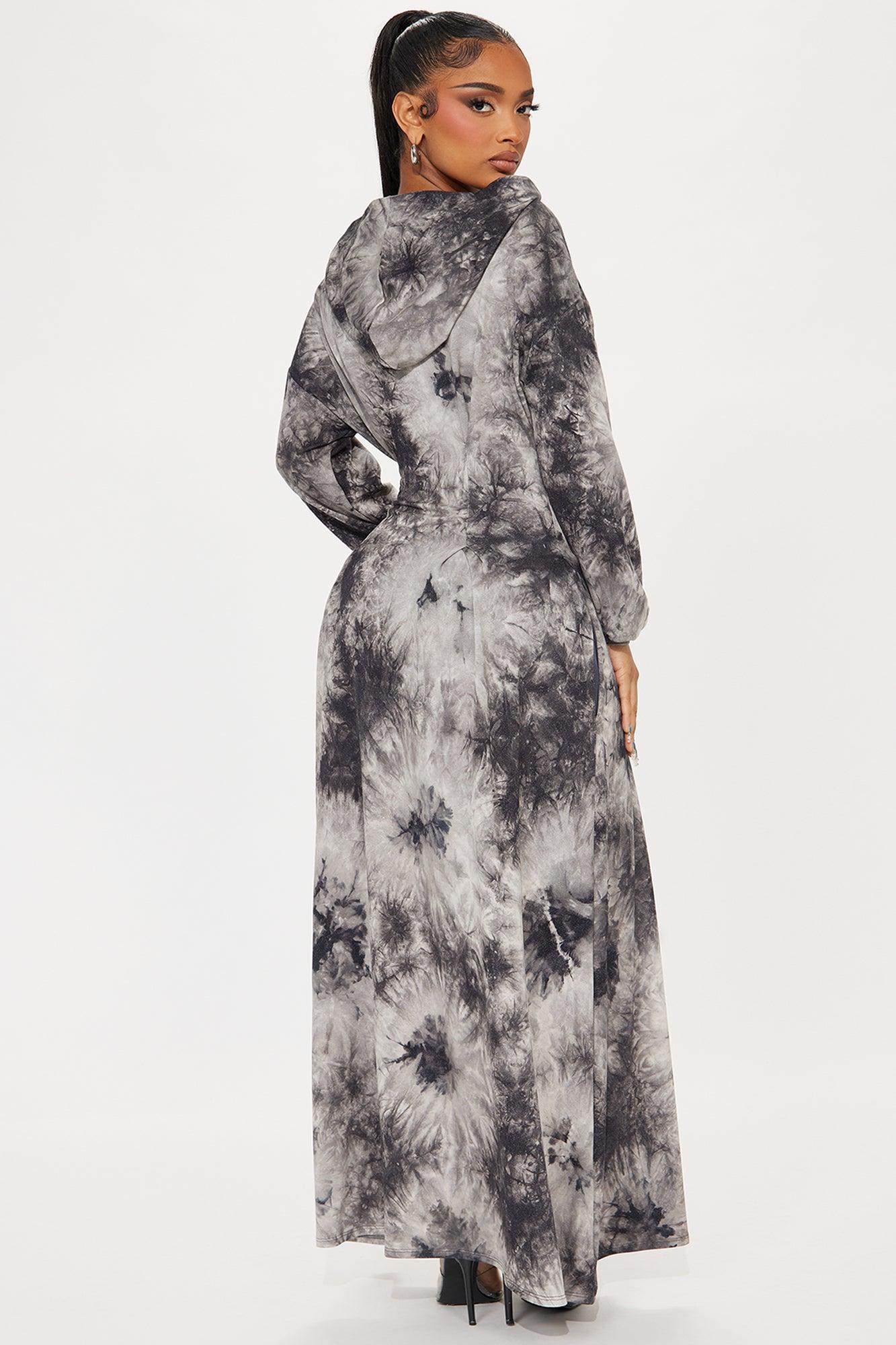 Steph Tie Dye Maxi Dress - Grey/combo Product Image