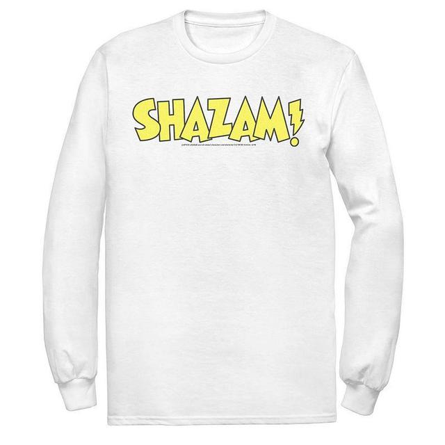 Mens DC Comics Shazam Bold Text Logo Tee Product Image