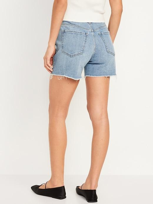 High-Waisted OG Jean Cut-Off Shorts -- 5-inch inseam Product Image