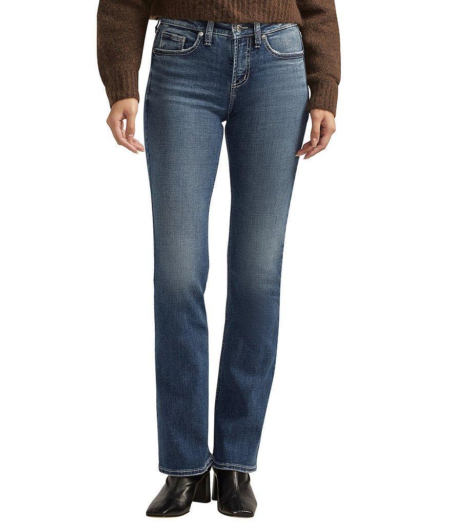 Silver Jeans Co. Suki Mid Rise Slim Power Stretch Bootcut Jeans Product Image