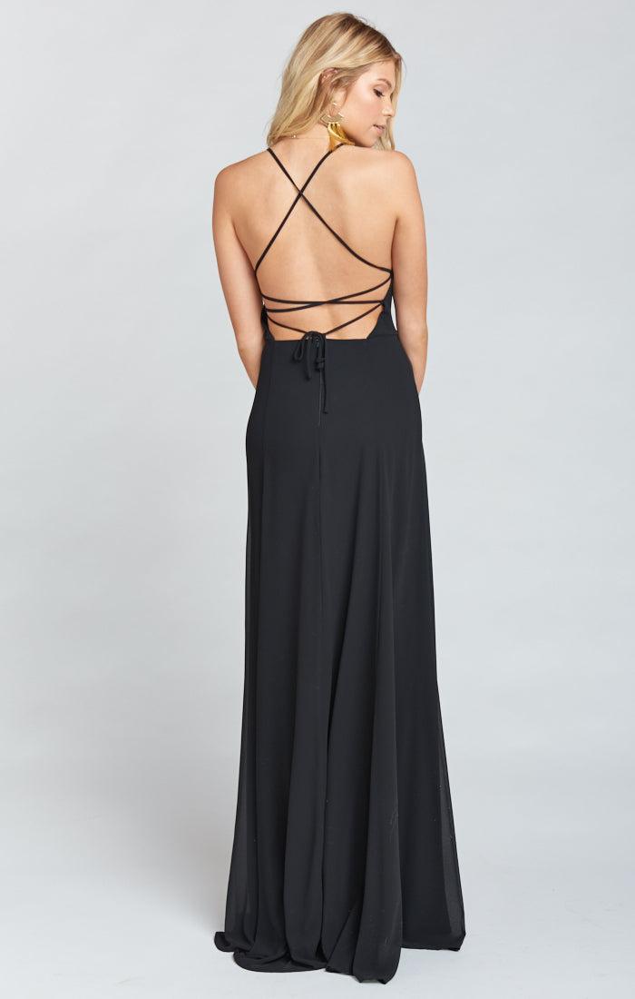 Godshaw Goddess Gown ~ Black Chiffon Product Image