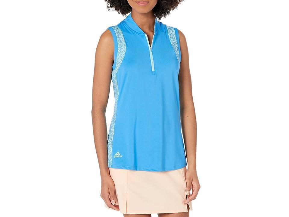 adidas Golf Ultimate365 Polo Shirt (Pulse Blue) Women's Clothing Product Image