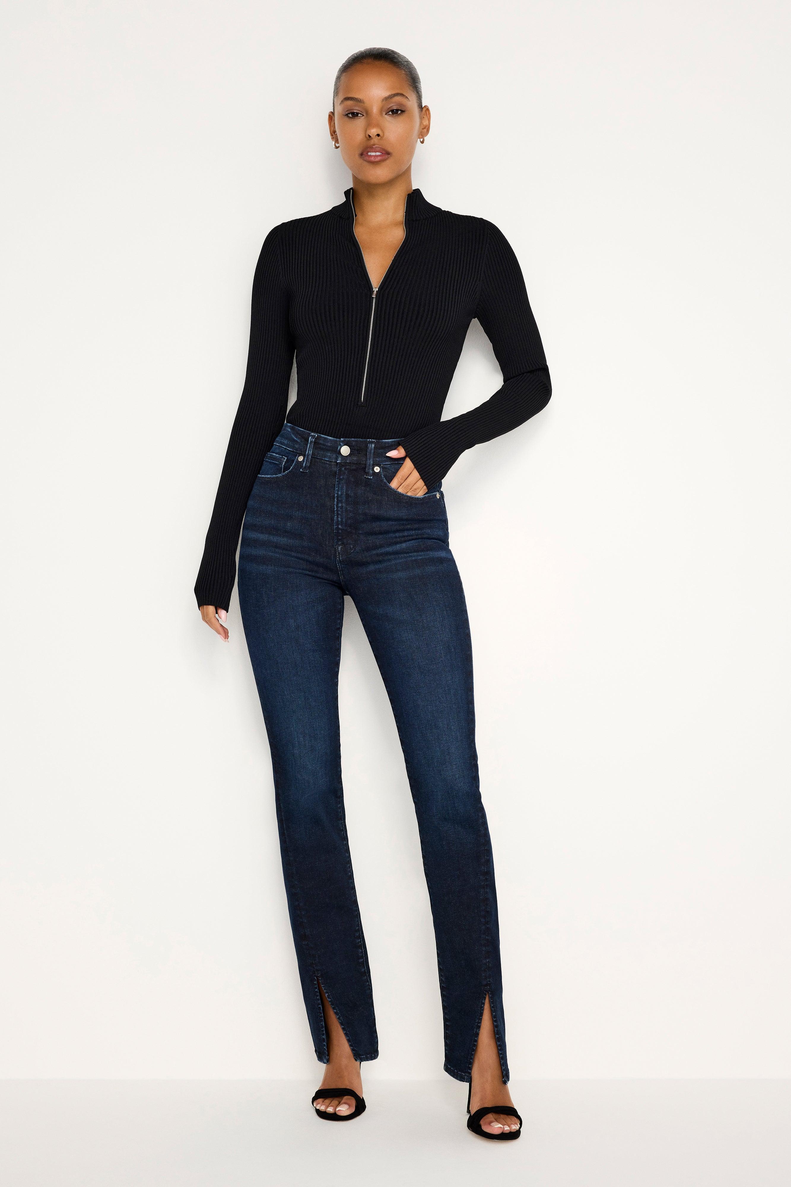 ALWAYS FITS GOOD CLASSIC SLIM STRAIGHT JEANS | INDIGO688 Product Image