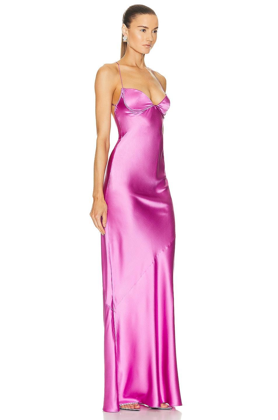 SER.O.YA Andie Silk Gown Pink. (also in ). Product Image