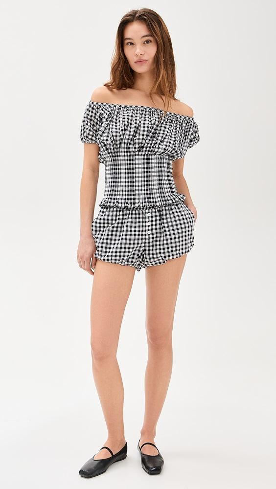 Frankies Bikinis Gingham Shorts | Shopbop Product Image