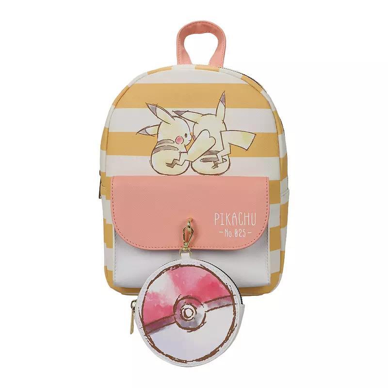 Womens Pokemon Pikachu Sketch Mini Backpack & Coin Purse Set Product Image