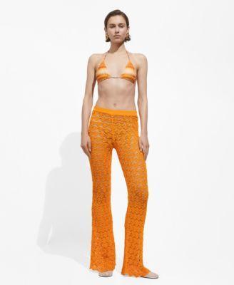 Women's Crochet Flare Trousers Product Image