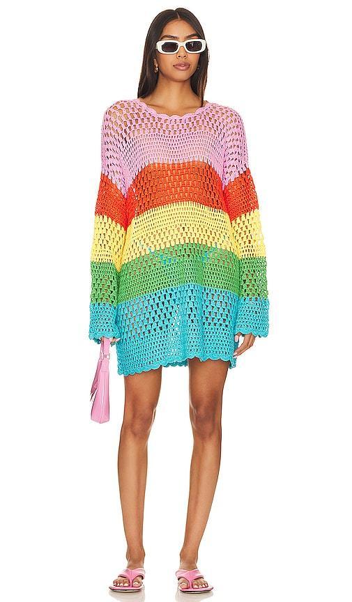 Show Me Your Mumu Paula Pullover in Pink. Size M, S, XS. Product Image