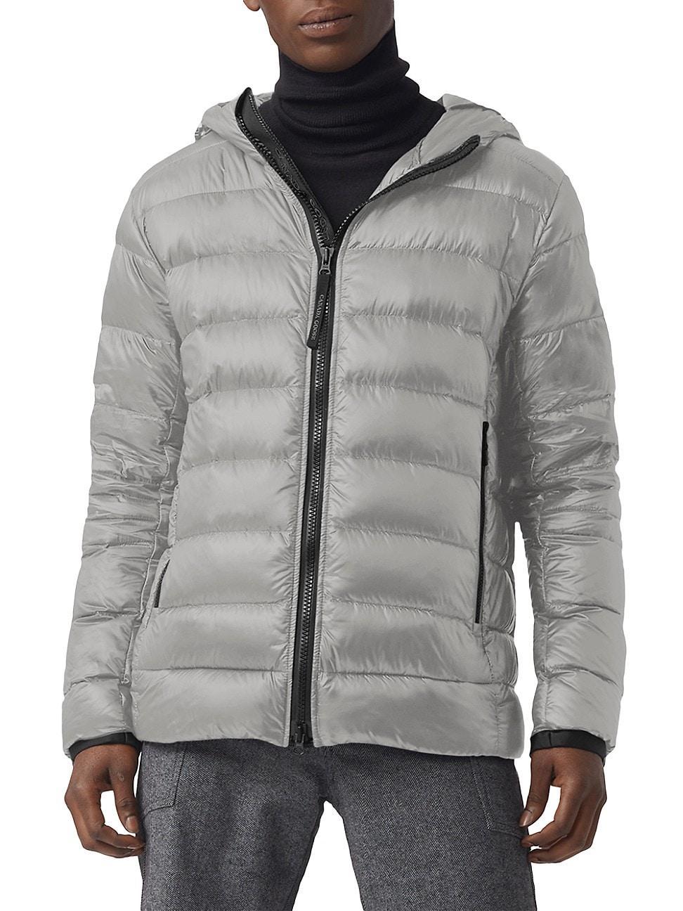 Mens Crofton Hooded Slim-Fit Down Jacket Product Image