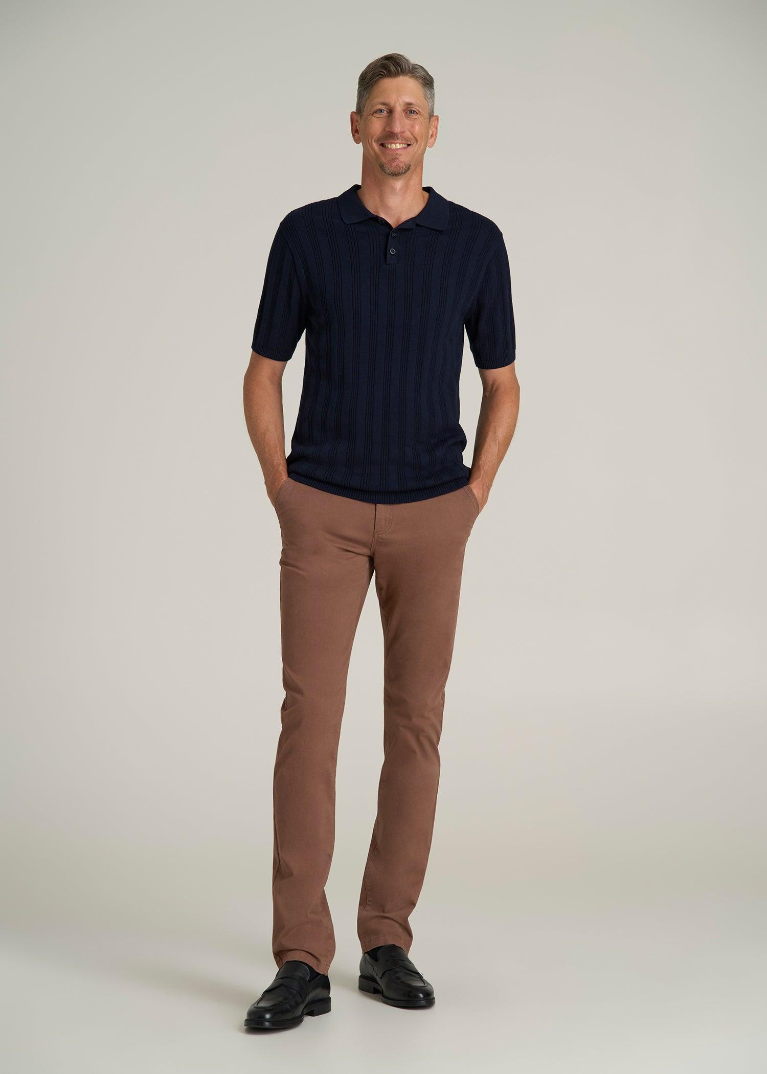 Carman TAPERED Chinos in Otter Brown - Pants for Tall Men Male Product Image