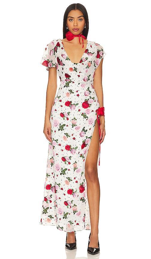 For Love & Lemons Maybelle Maxi Dress Size L, M, XL, XS. Product Image