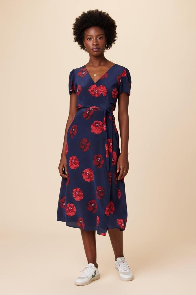 Ellie Washable Silk Dress - Albany Floral - ReAmour Product Image