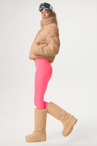 7/8 High-Waist Airlift Legging - Fluorescent Pink Coral Product Image