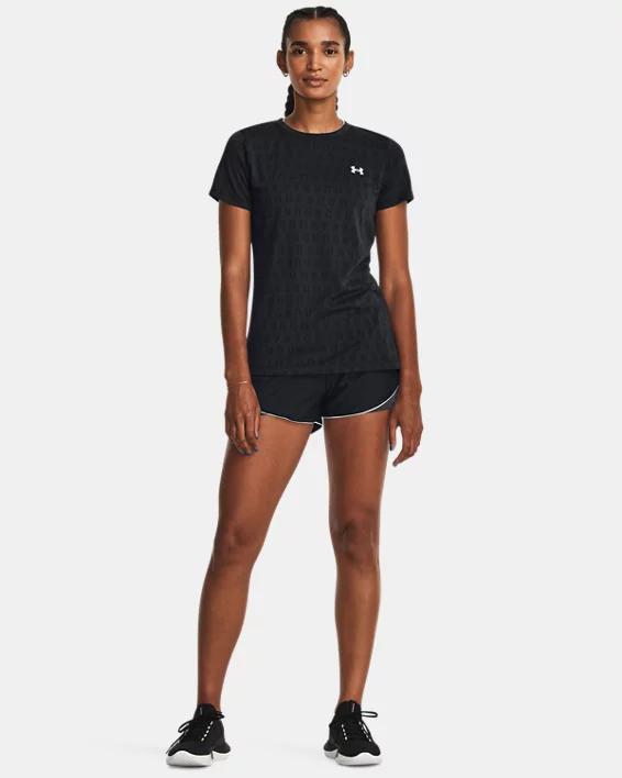 Women's UA Velocity Wordmark Jacquard Short Sleeve Product Image