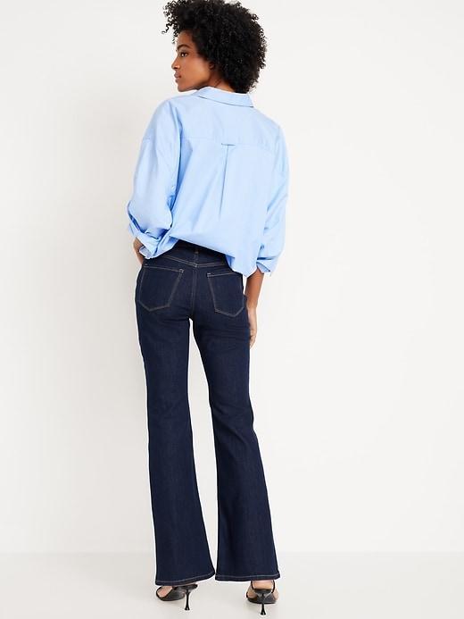 High-Waisted Wow Flare Jeans Product Image