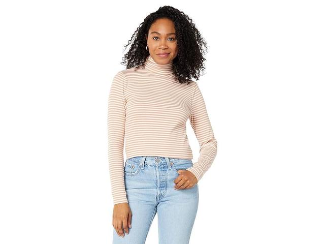 Levi's(r) Womens Moon Rib Turtleneck (Currant Granola) Women's Blouse Product Image