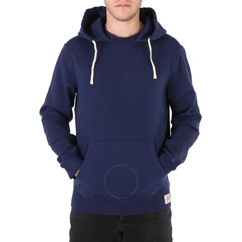 Men's Navy Vintage Fleece Hoodie In Blue Product Image