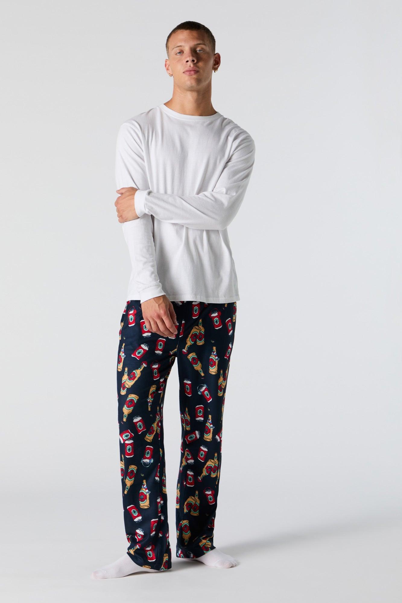 Printed Pajama Pant Male Product Image