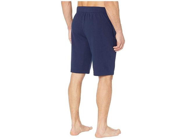 Polo Ralph Lauren Midweight Waffle Sleep Shorts (Cruise Navy/White Pony Print) Men's Pajama Product Image