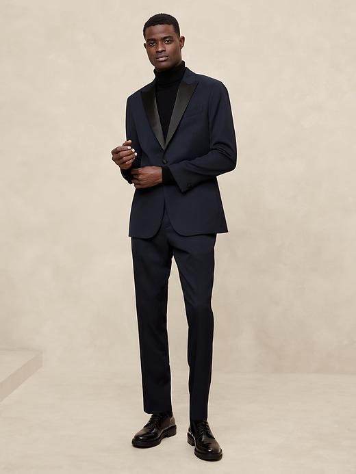 Tailored-Fit Luxe Tuxedo Suit Trouser Product Image