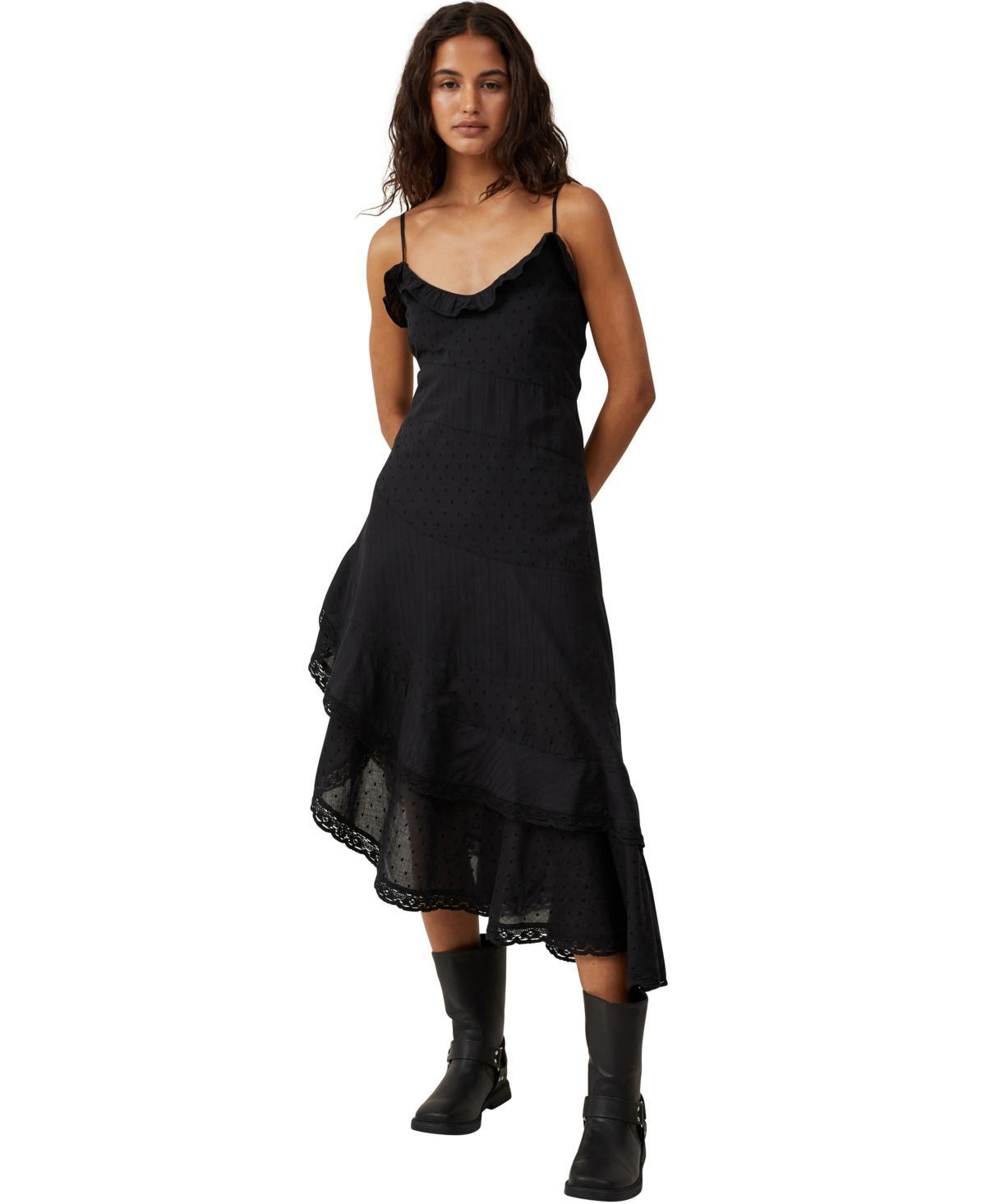 Cotton On Womens Milly Spliced Asymmetrical Midi Dress Product Image