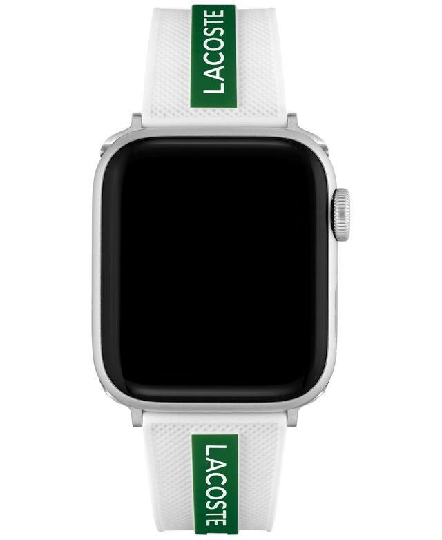 Lacoste Striping White & Green Silicone Strap for Apple Watch 38mm/40mm Product Image