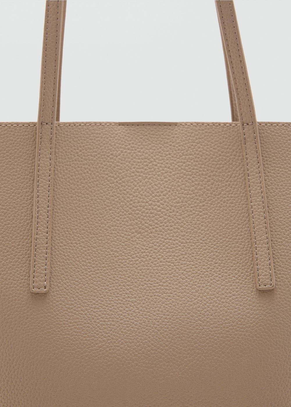 MANGO - Pebbled effect shopper bag - One size - Women Product Image