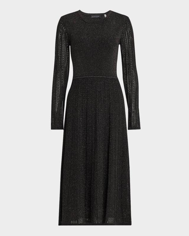 The Madi Lurex Midi Sweater Dress Product Image