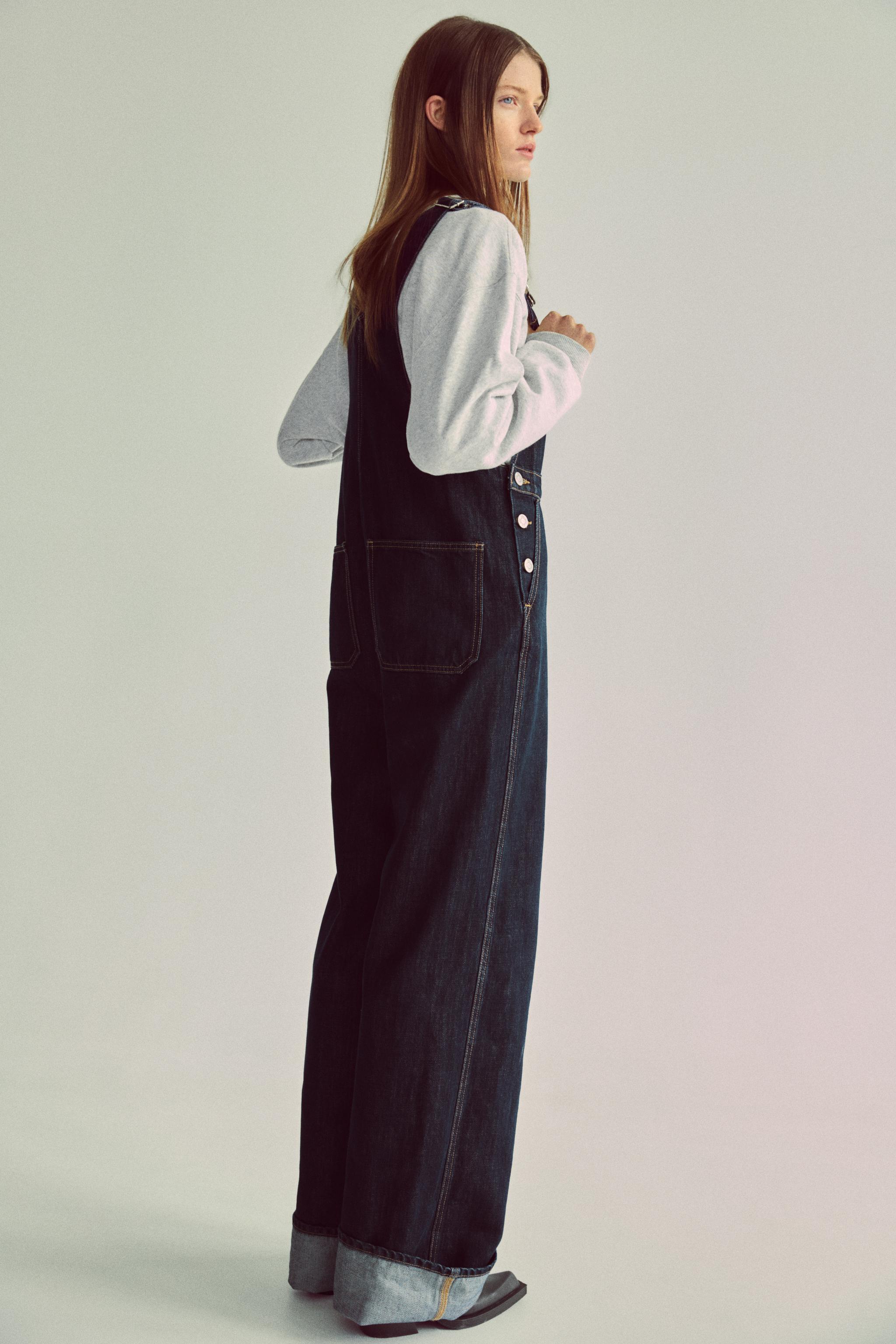 TRF LONG DENIM OVERALLS Product Image